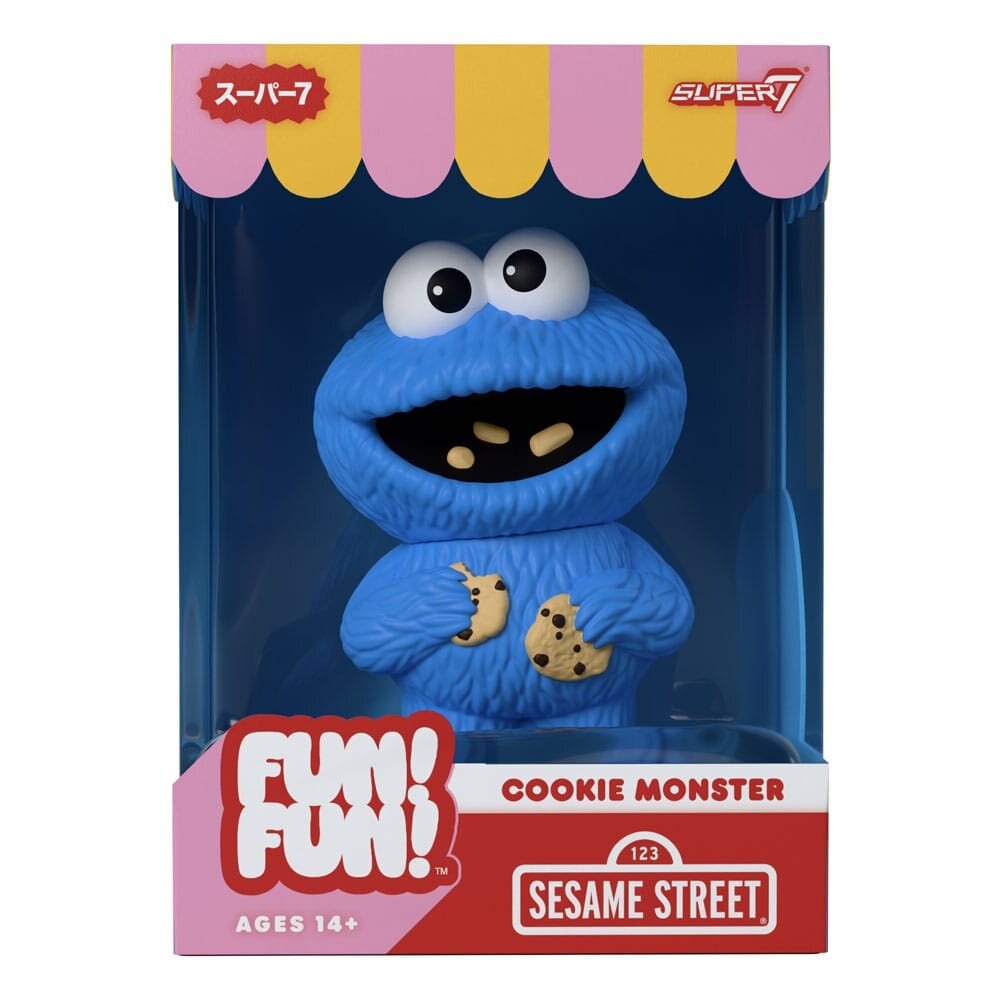 Super7 Sesame Street FUN! FUN! Vinyl Action Figure Wave 02 Cookie Monster 13 cm