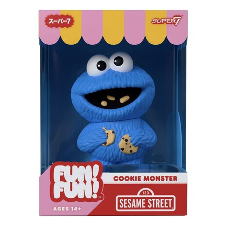 Super7 Sesame Street FUN! FUN! Vinyl Action Figure Wave 02 Cookie Monster 13 cm