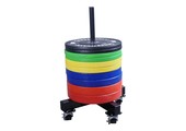 LMX1032 Crossmaxx® bumper plate stacker on wheels