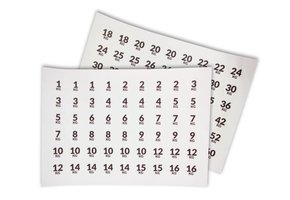 LMX66 LMX.® Number sticker set (108pcs)