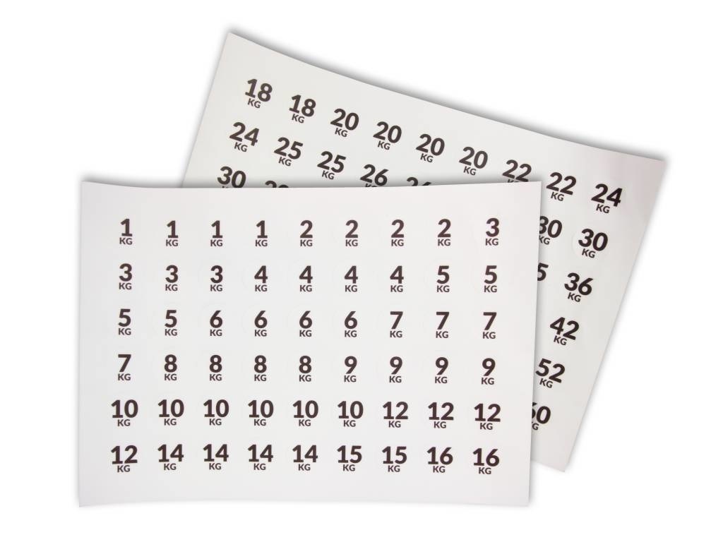 LMX66 LMX.® Number sticker set (108pcs)