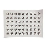 LMX66 LMX.® Number sticker set (108pcs)