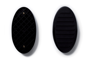 Oval footplate - 370x200 mm - vertical fastening