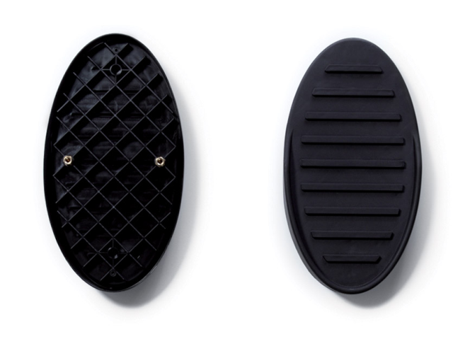 Oval footplate - 370x200 mm - horizontal fastening