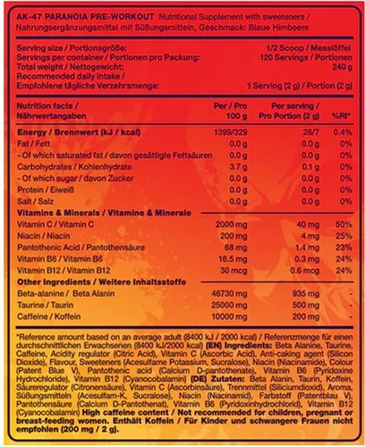 AK-47 Pre Workout - 240 gram