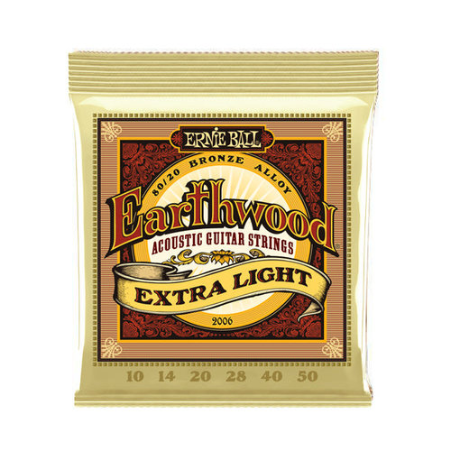Ernie Ball Earthwood 80/20 bronze acoustic extra light 10-50 Ernie Ball Earthwood 80/20 bronze acoustic extra light 10-50