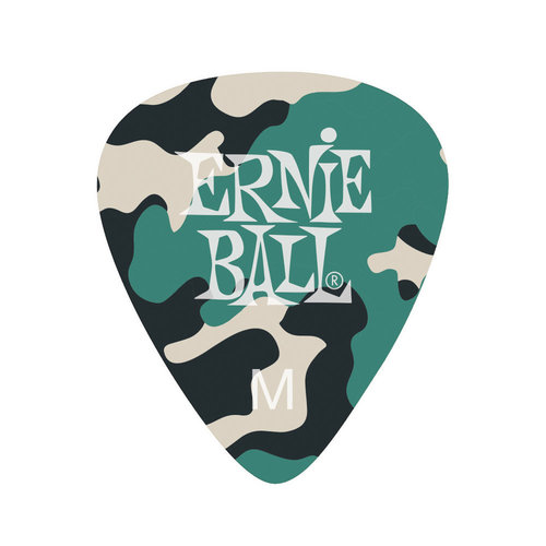 Ernie Ball Celluloid camouflage picks 12-pack medium Ernie Ball Celluloid camouflage picks 12-pack medium