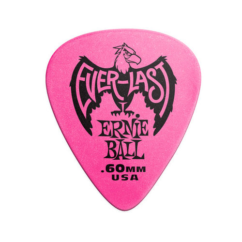 Ernie Ball Everlast picks 12-pack .60mm pink Ernie Ball Everlast picks 12-pack .60mm pink