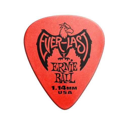 Ernie Ball Everlast picks 12-pack 1.14mm red Ernie Ball Everlast picks 12-pack 1.14mm red
