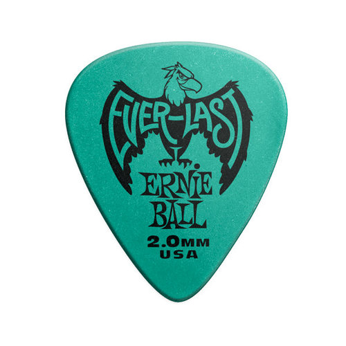 Ernie Ball Everlast picks 12-pack 2.0mm teal Ernie Ball Everlast picks 12-pack 2.0mm teal
