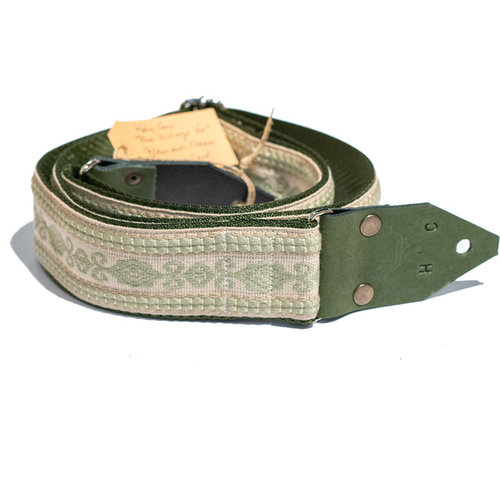 Holy Cow Real Vintage 60's green and cream strap