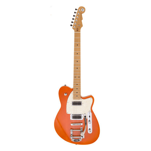 Reverend Flatroc transparent rock orange w. Bigsby Reverend Flatroc transparent rock orange w. Bigsby