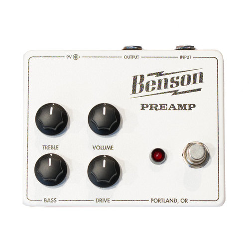Benson Amps Preamp pedal white Benson Amps Preamp pedal white