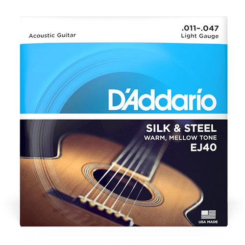 D'Addario EJ40 Silk & Steel 11-47 D'Addario EJ40 Silk & Steel 11-47
