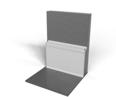 Kunststof stootplint met kitafwerking