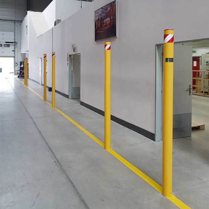 Kunststof aanrijdbeveiliging hoge rampaal - Massief tot 500mm