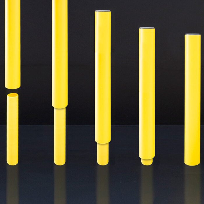 Kunststof aanrijdbeveiliging hoge rampaal - Massief tot 500mm