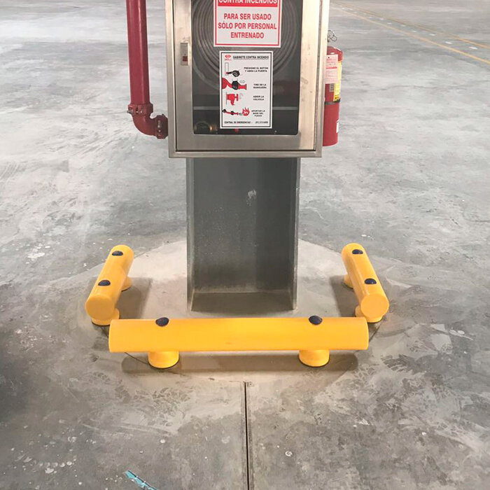 Kunststof aanrijdbeveiliging railing - Voor hoge impact