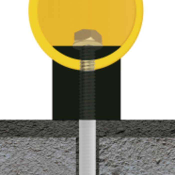 Kunststof aanrijdbeveiliging railing PTH