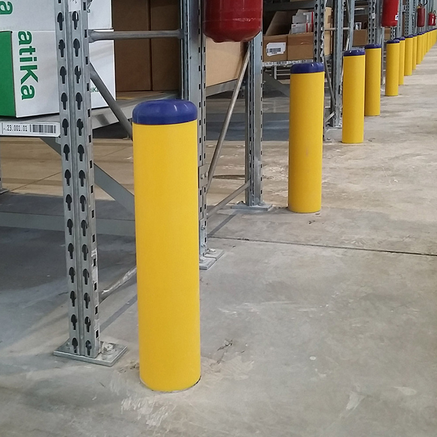 Kunststof aanrijdbeveiliging stootpaal - Massief en flexibel