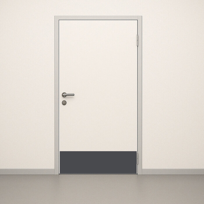 Kunststof deurschopplaat 300 x 900 mm – Slagvast & hygiënisch