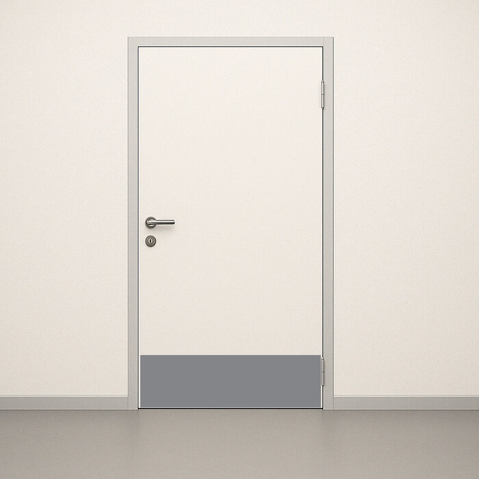 Kunststof deurschopplaat 300 x 900 mm – Slagvast & hygiënisch