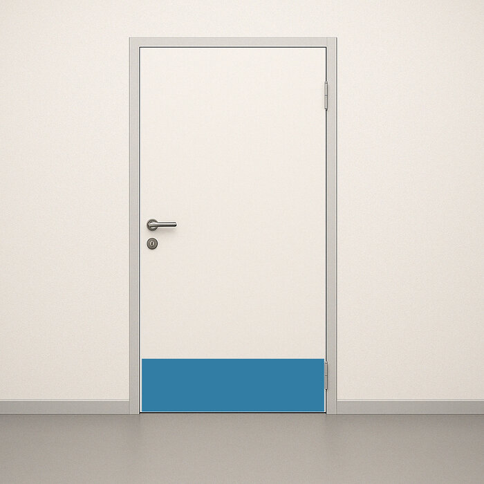 Kunststof deurschopplaat 300 x 900 mm – Slagvast & hygiënisch