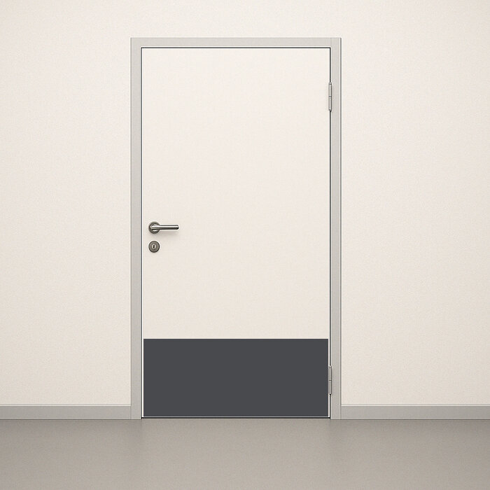 Kunststof deurschopplaat 400 x 900 mm – Slagvast & hygiënisch