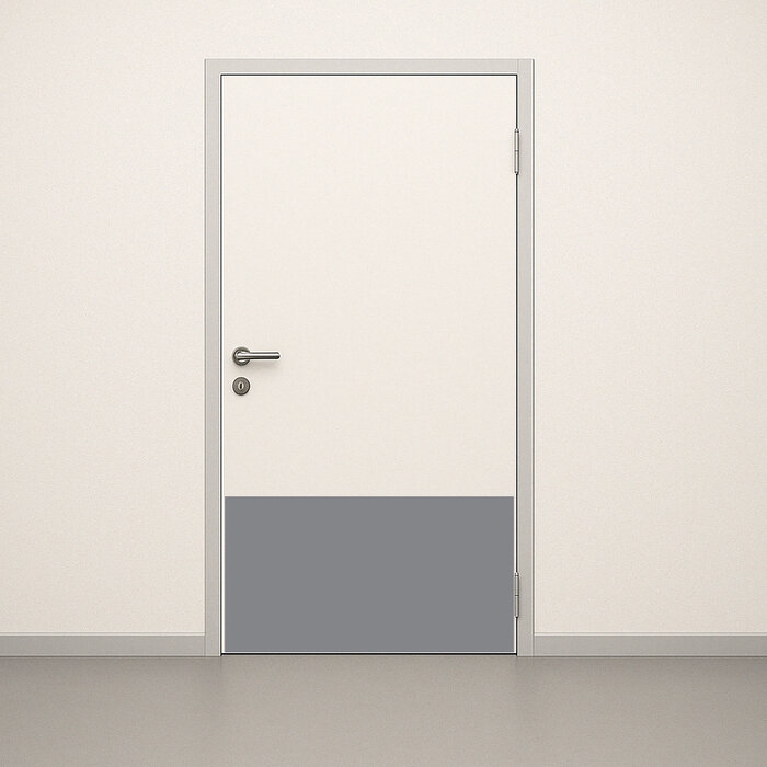 Kunststof deurschopplaat 500 x 900 mm – Slagvast & hygiënisch