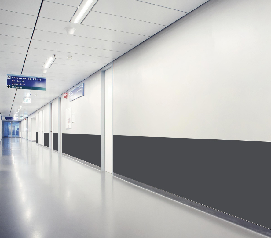 Stootpaneel 3000 x 1300 mm – Slagvaste en hygiënische wandbescherming voor intensief gebruik