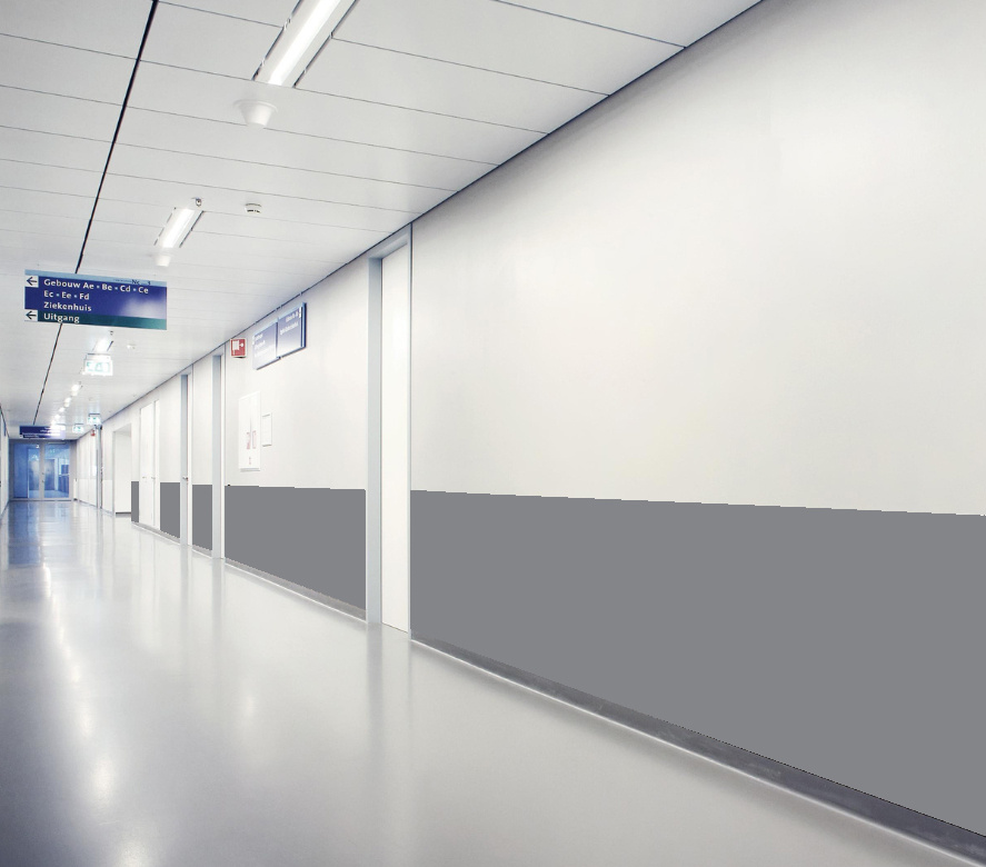 Stootpaneel 3000 x 1300 mm – Slagvaste en hygiënische wandbescherming voor intensief gebruik