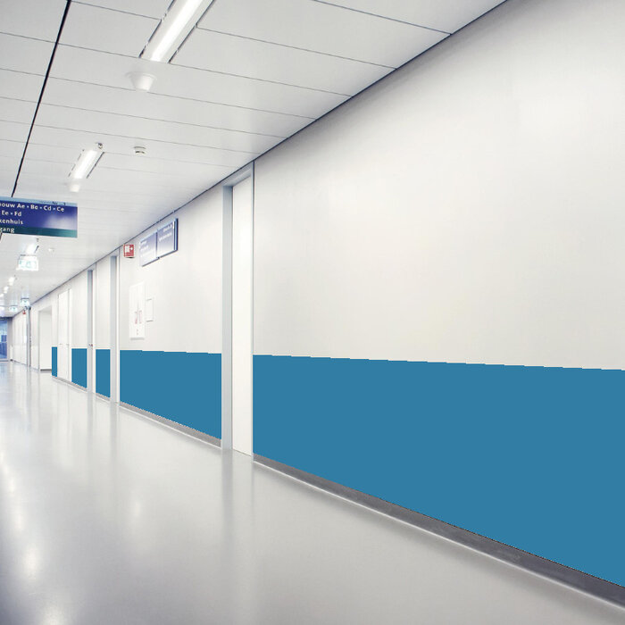 Stootpaneel 3000 x 1300 mm – Slagvaste en hygiënische wandbescherming voor intensief gebruik