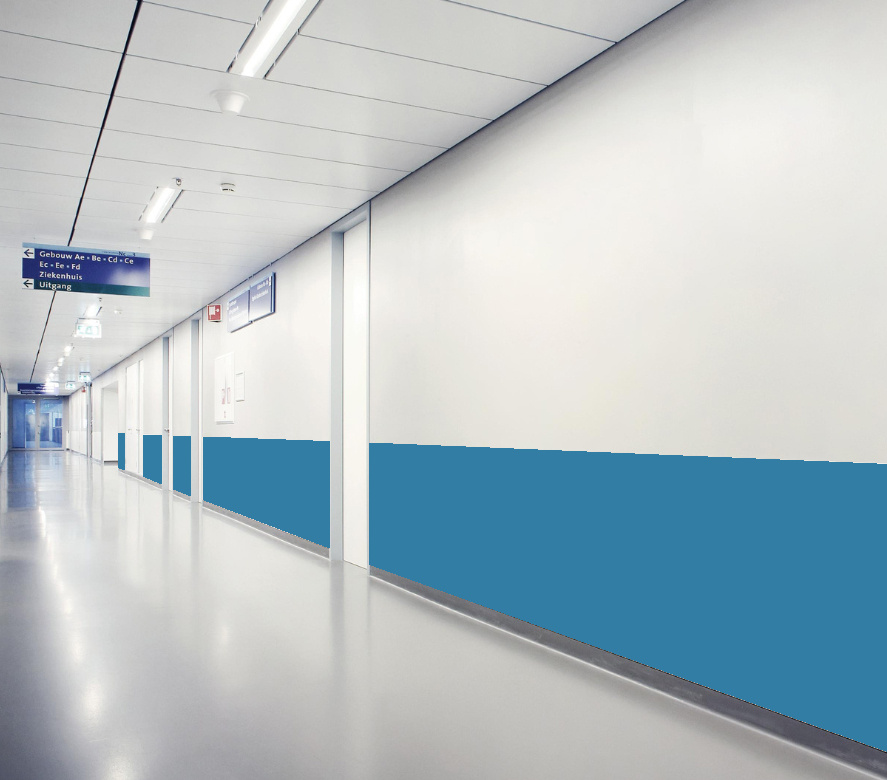 Stootpaneel 3000 x 1300 mm – Slagvaste en hygiënische wandbescherming voor intensief gebruik