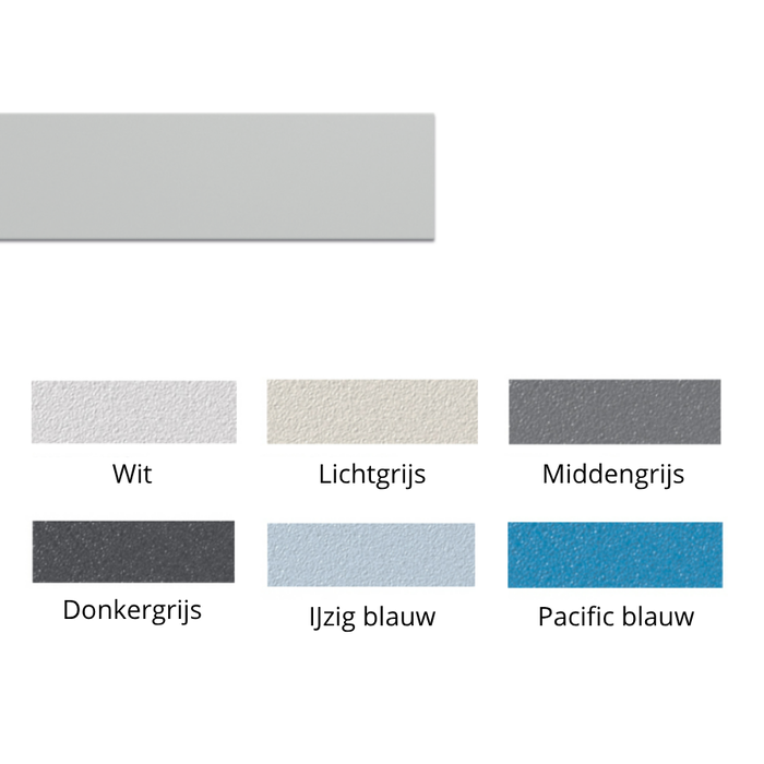 Kunststof stootlijst 100 mm hoog – Wandbescherming met gladde afwerking en blinde verlijming