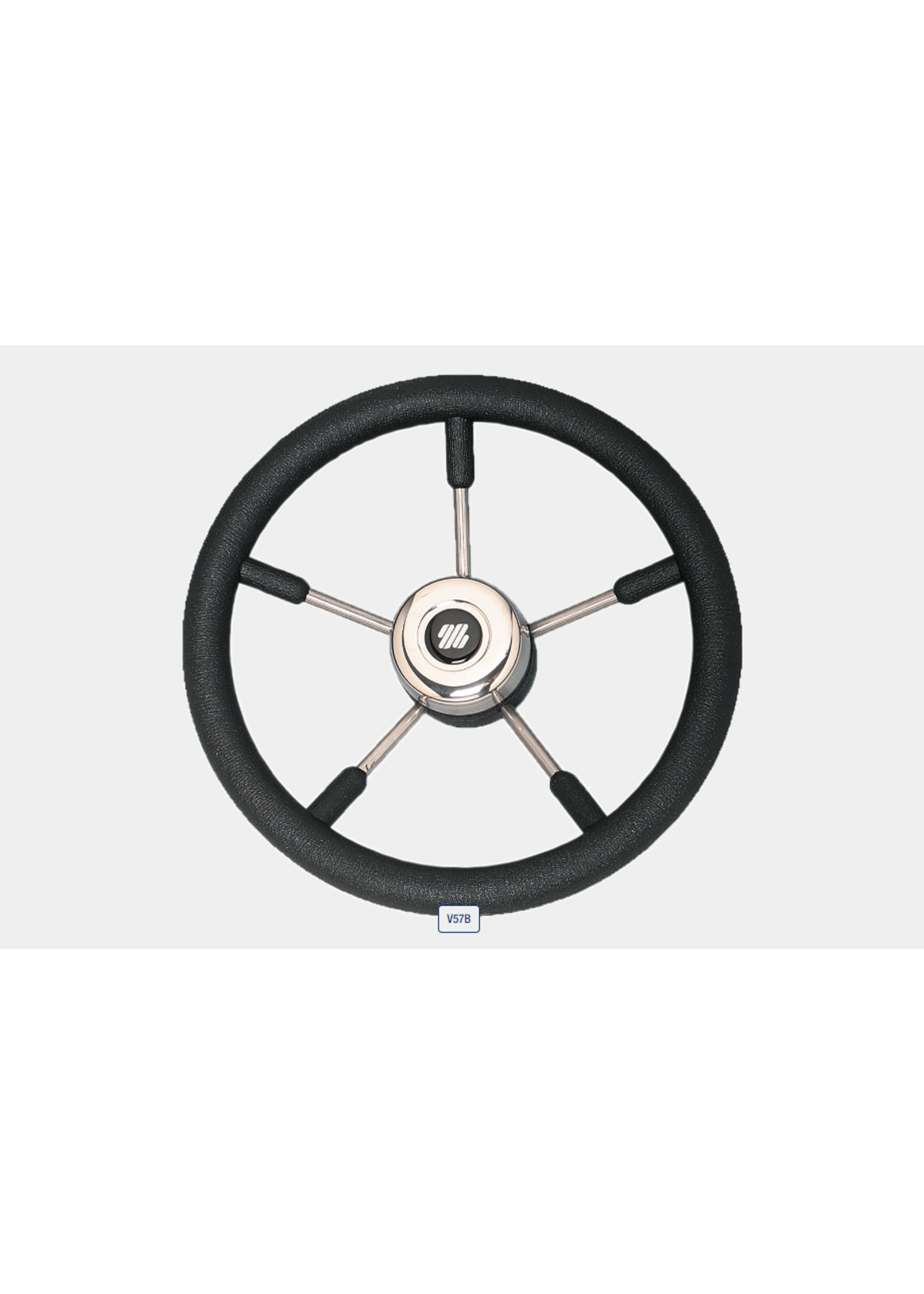 Ultraflex V57 Black Pol. Steering Wheel