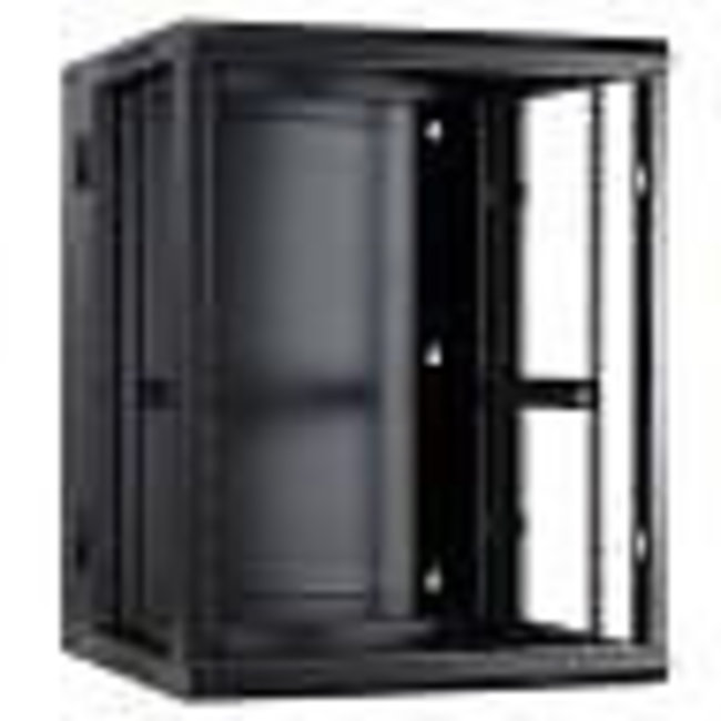 PATCHKAST 15U Wandkast - kantelbaar - met glazen deur