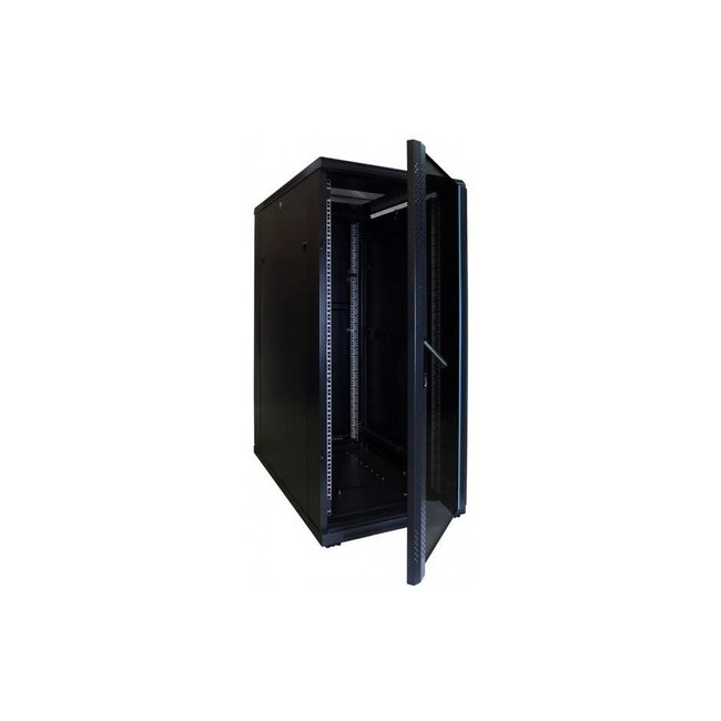 PATCHKAST 27U Serverkast 1000mm met glazen deur