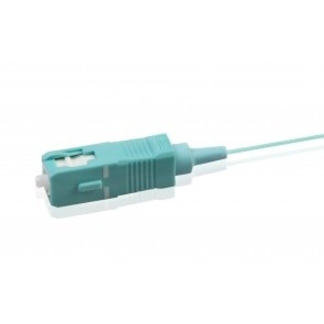 FIBER Pigtail Simplex SC OM3 LSZH STB, aqua 2mtr, 900um