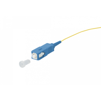 FIBER Pigtail simplex G652D SC/UPC LSZH STB, geel 2mtr, 900um