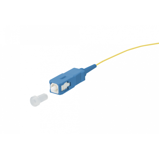 FIBER Pigtail simplex G652D SC/UPC LSZH STB, geel 2mtr, 900um