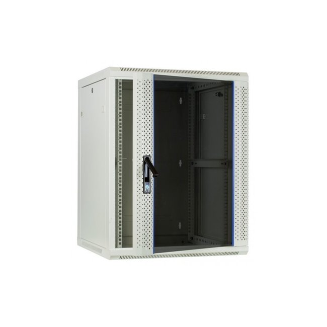 PATCHKAST 12U Wandkast met glazen deur, wit