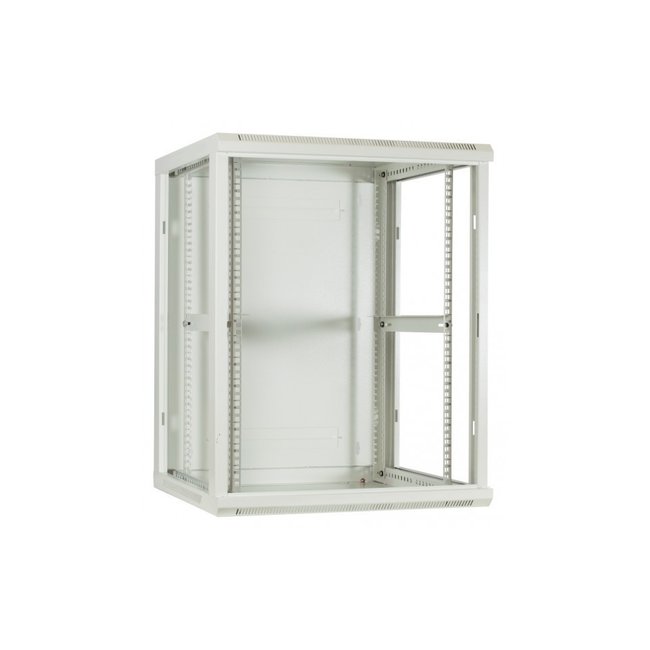 PATCHKAST 12U Wandkast met glazen deur, wit