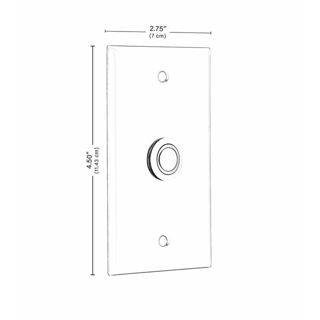 Algo Algo Wall switch single button - Blauw LED