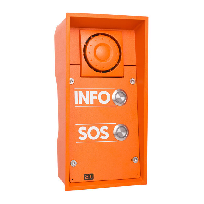 2N 2N IP Safety met 2 buttons en INFO/SOS labels