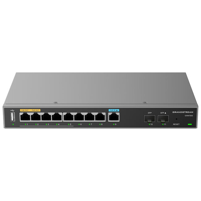 Grandstream Grandstream GWN7003 Routeurs VPN Gigabit multi-WAN avec pare-feu intégrés 9 ports + 2 SFP