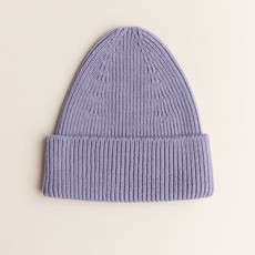 Hvid Beanie Fonzie Lilac