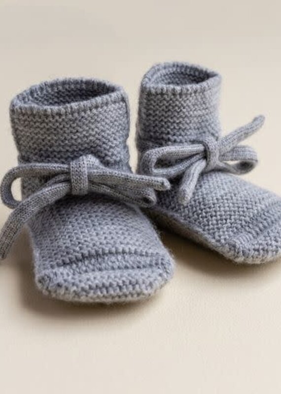 Hvid Booties Grey Melange