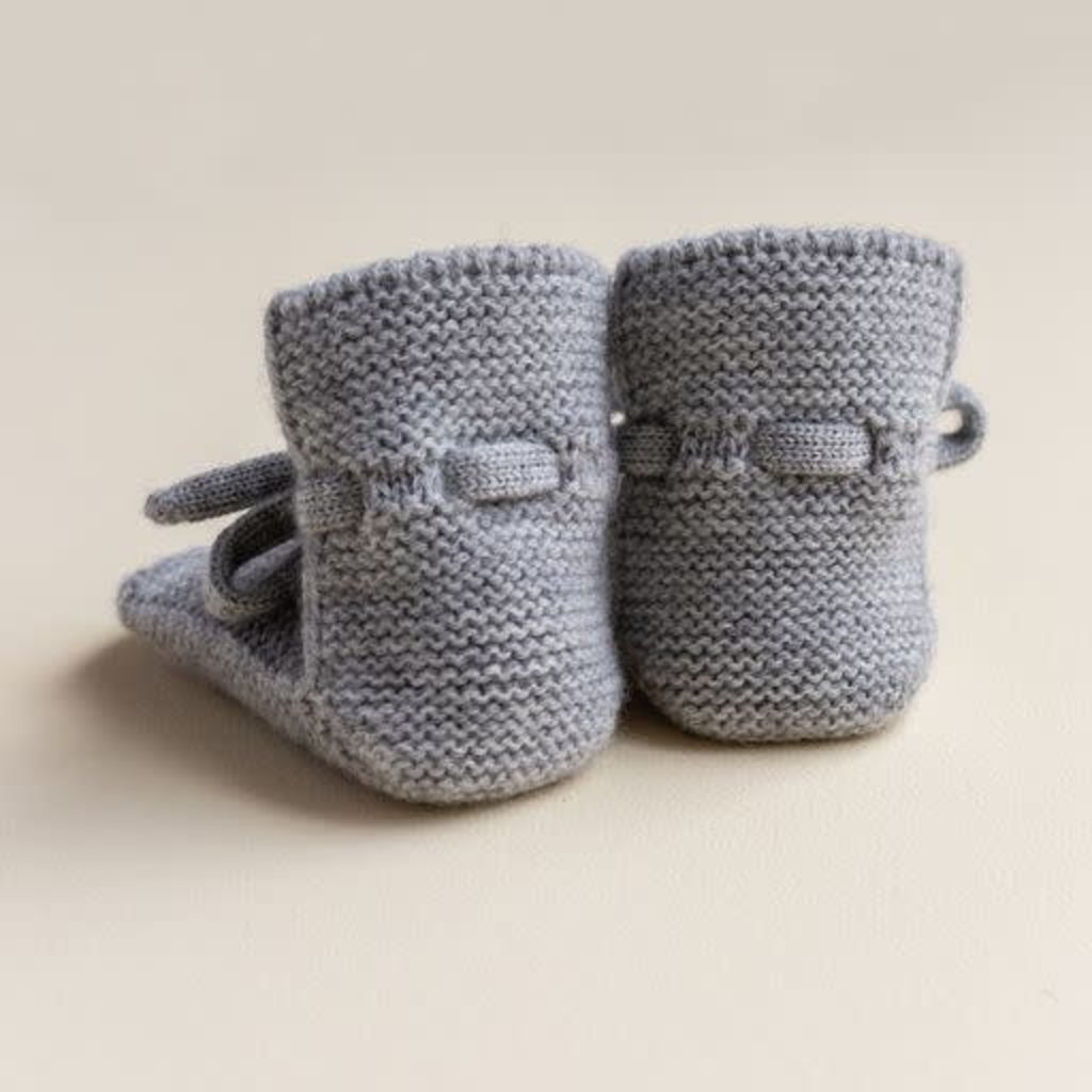 Hvid Booties Grey Melange