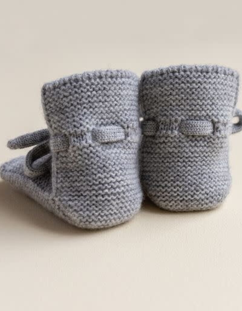 Hvid Booties Grey Melange