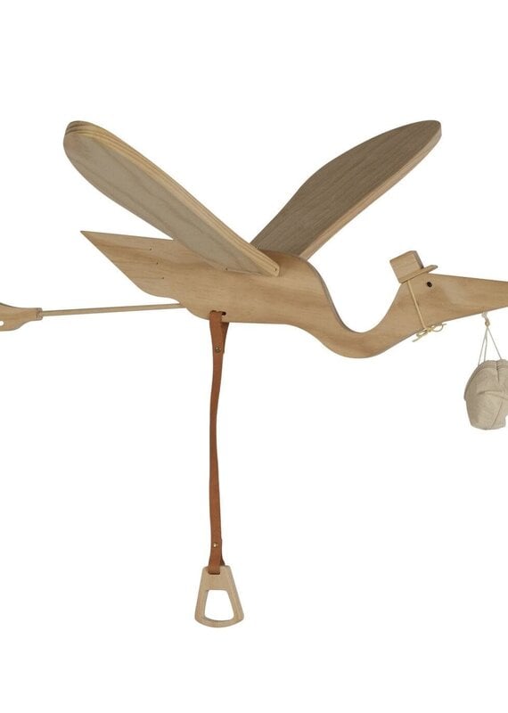 Quax Mobile Bird-Pelican-Wood